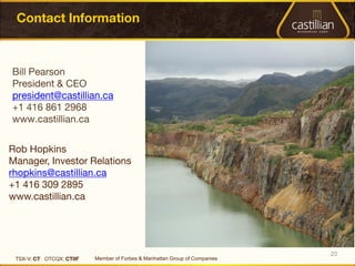 20
Member of Forbes & Manhattan Group of Companies
 