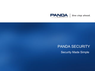 PANDA SECURITY Security Made Simple  