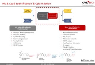 Hit Lead Visualization GVK Biosciences Private Limited-Corporate-Presentation-9-11-13 | PPTX