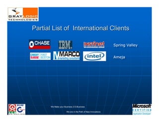 Corporate Presentation of Graylogic