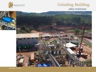 Grinding Building
AREA OVERVIEW
September 10, 2013 26
 