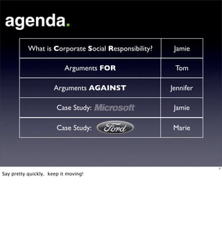 Corporate Social Responsibility