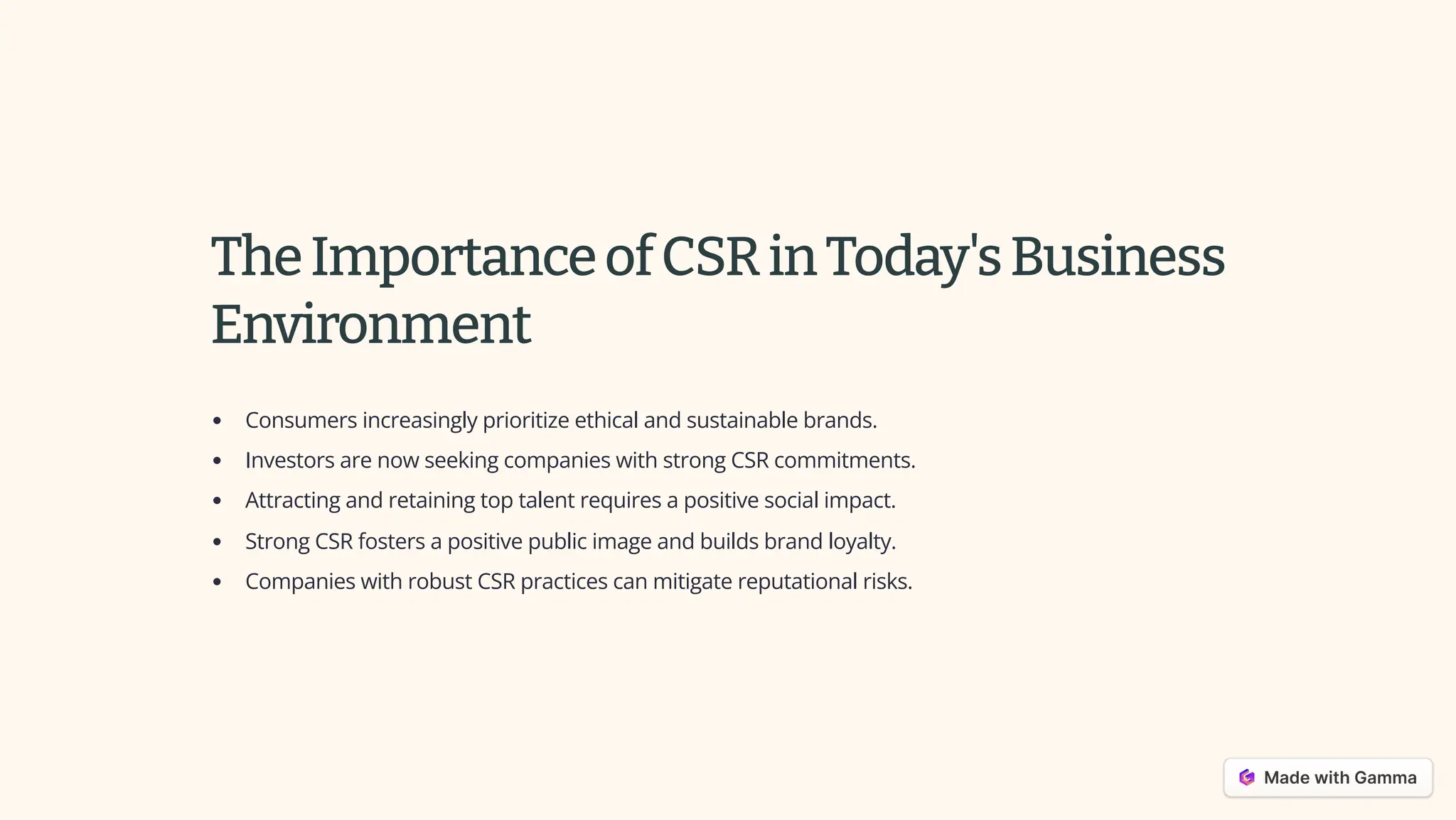 Corporate Social Responsibility ppt for MBA | PDF