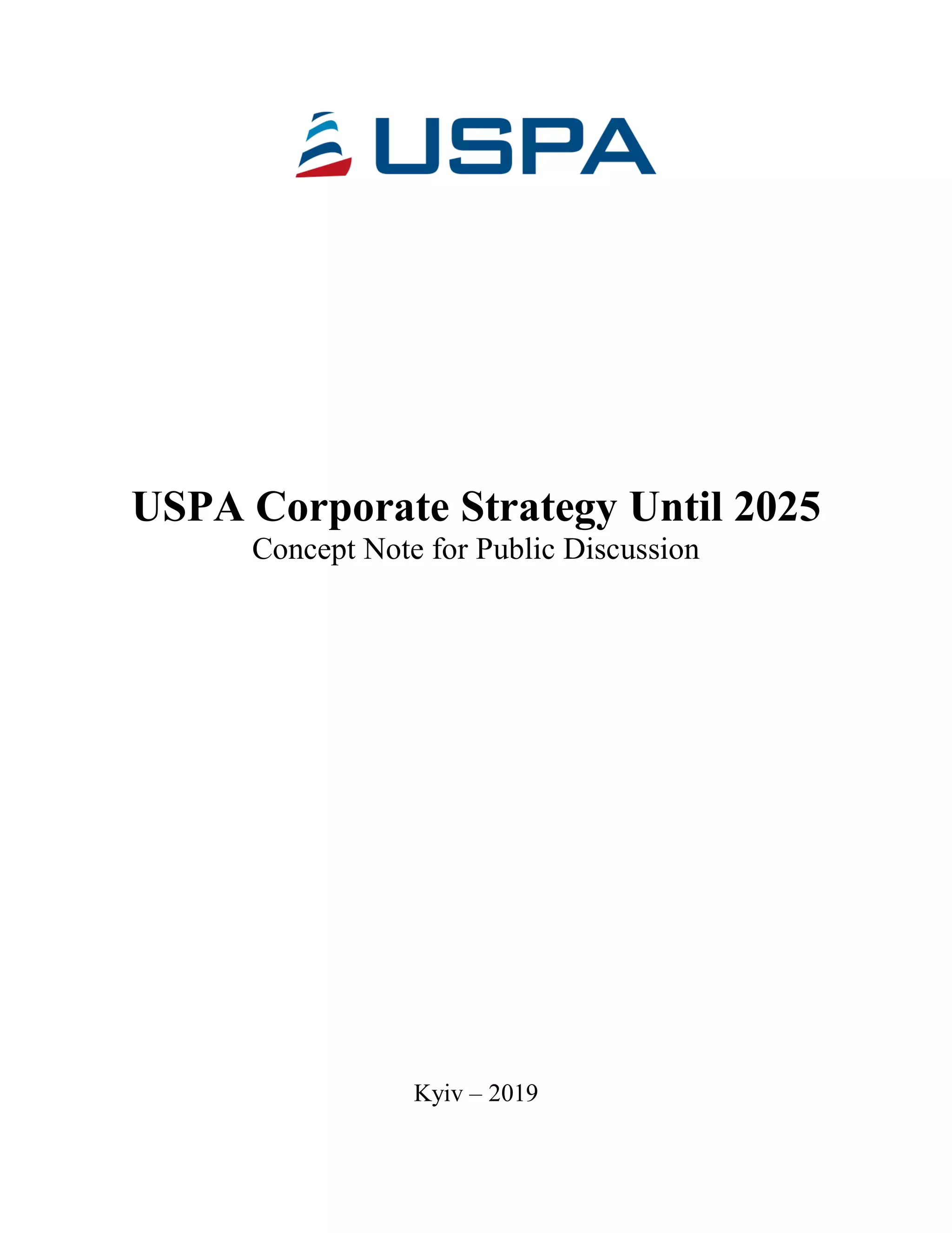 USPA Corporate Strategy Until 2025 PDF