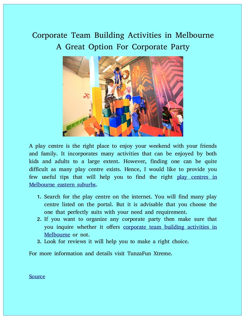 Corporate Team Building Activities Melbourne