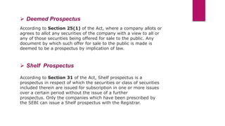 Corporate Law- Prospectus | PPTX
