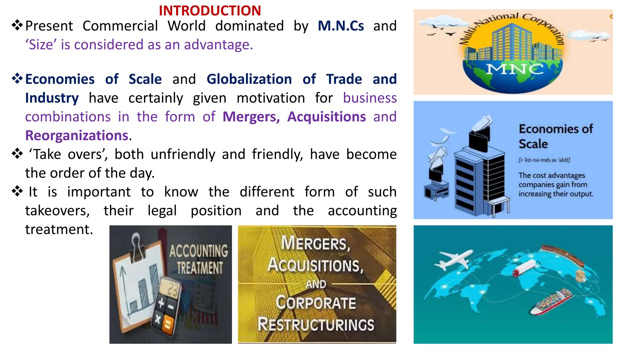 Amalgamation, Absorption, External Reconstruction and Internal