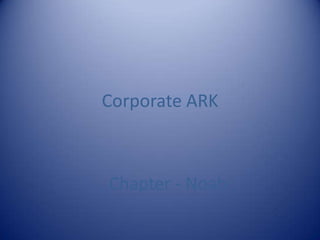 Corporate ARK



Chapter - Noah
 