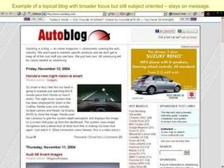Example of a topical blog with broader focus but still subject oriented – stays on message.   