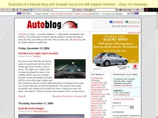Example of a topical blog with broader focus but still subject oriented – stays on message.   