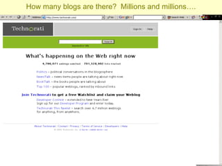 How many blogs are there?  Millions and millions…. 