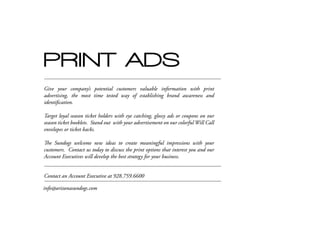 Hockey Sales Brochure