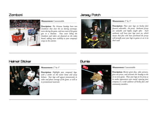 Hockey Sales Brochure