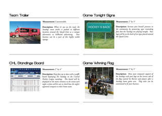 Hockey Sales Brochure