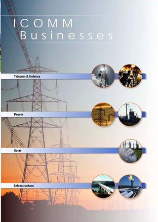 ICOMM
 Businesses


Telecom & Defence




Power




Solar




Infrastructure
 