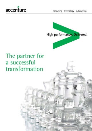 The partner for
a successful
transformation
ERRT research report
 