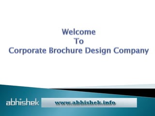 Corporate Brochure Design Services India