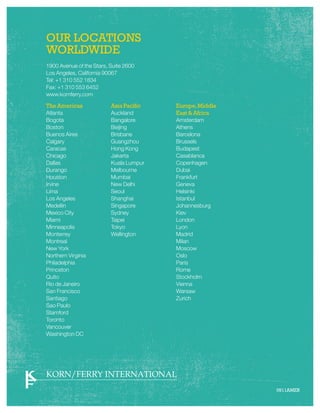 Corporate Brochure Korn Ferry International | PDF