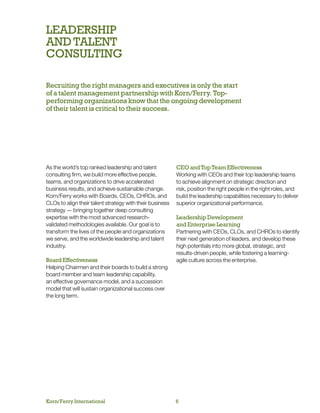 Corporate Brochure Korn Ferry International | PDF