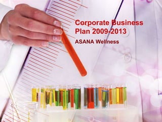 Corporate Business
Plan 2009-2013
ASANA Wellness
 