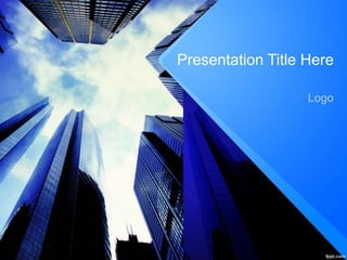 Presentation Title Here
Logo
