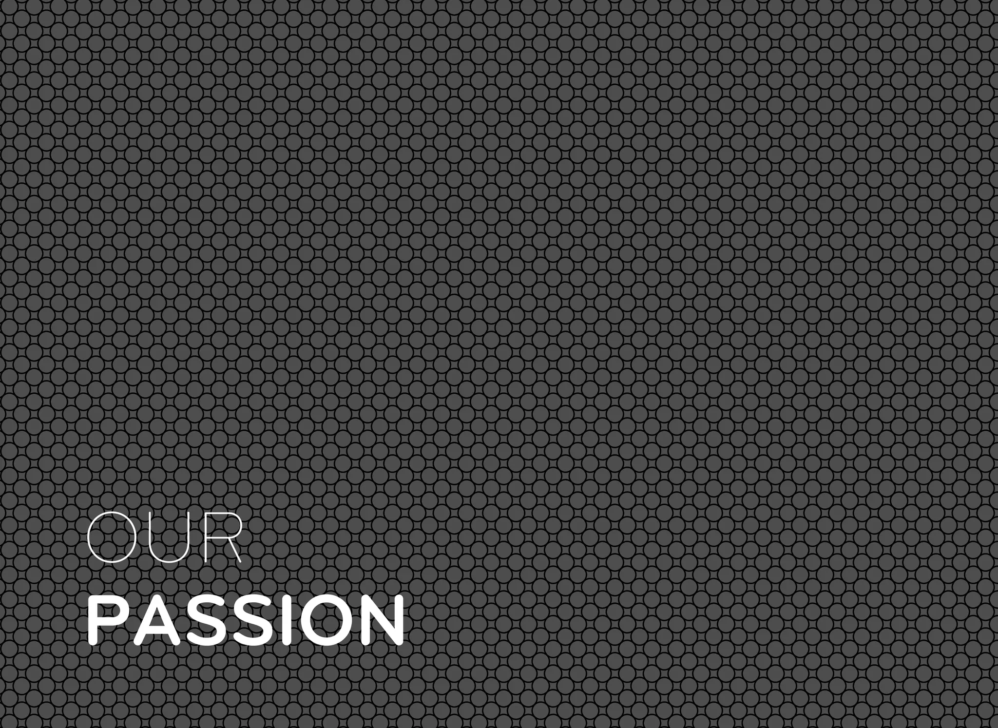 OUR
PASSION
 