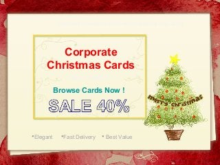 Business Christmas cards with Company logo 2013

Corporate
Christmas Cards
Gallery Collection

Browse Cards Now !

Elegant

Fast Delivery

 Best Value
Gallerycollection.com

 