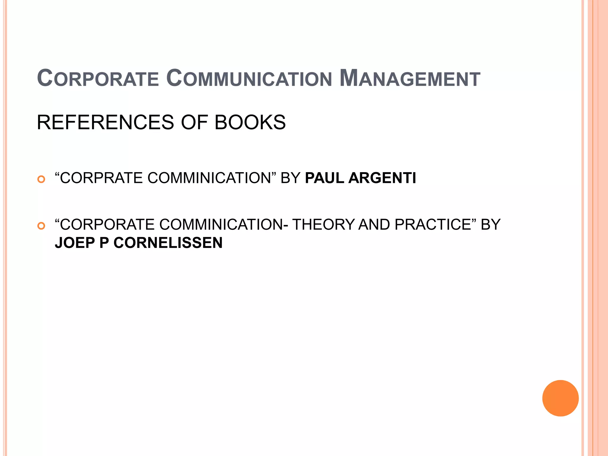 Corporate communication management | PPTX