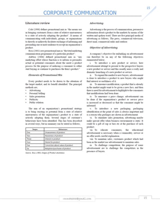 CORPORATE COMMUNICATION 
15 
rmmakaha@gmail.com 15 
 