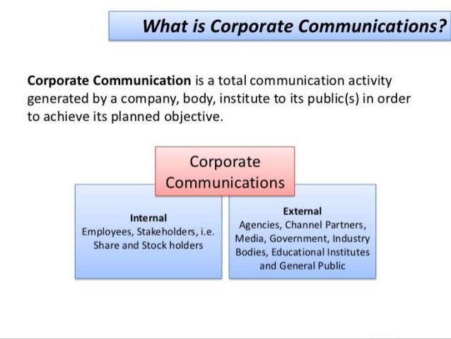 Corporate Communication - Important Facts