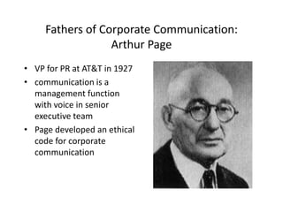 Corporate communication