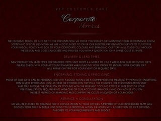 CORPORATE COUTURE COMPANY BROCHURE