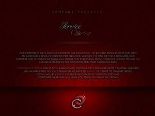 CORPORATE COUTURE COMPANY BROCHURE