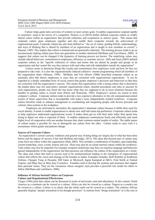 Corporate culture and organizational effectiveness | PDF