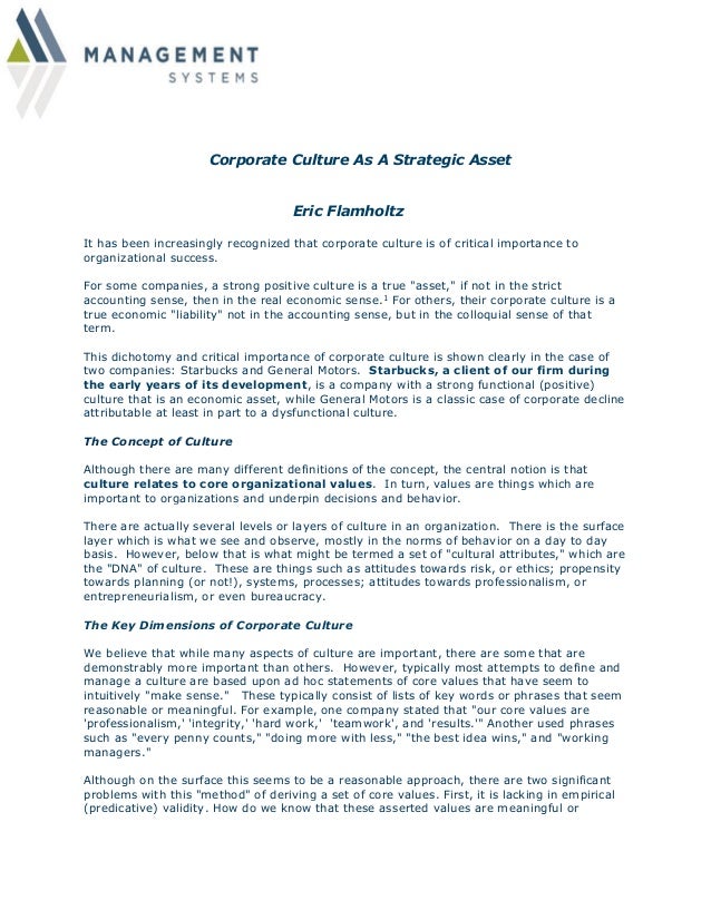 importance of corporate culture
