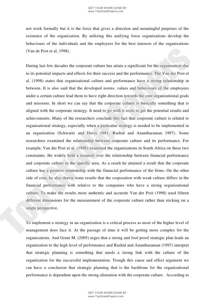 Organizational Culture Essays: Examples, Topics, Titles, & Outlines organizational culture essay