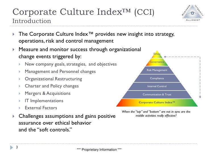 Corporate Culture Index Overview