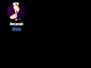 Howpeople
dress
 