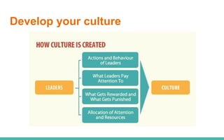 Develop your culture
 