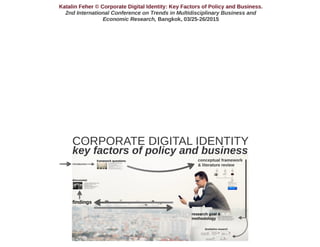 Corporate digital identity: policy & business by Katalin Feher