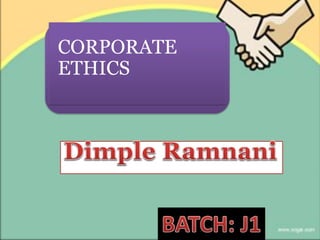 Corporate ethics