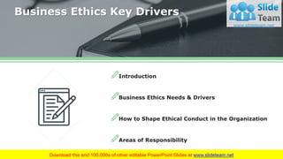 Corporate Ethics PowerPoint Presentation Slide | PDF