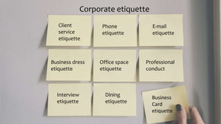Corporate etiquette for company secretaries | PPTX