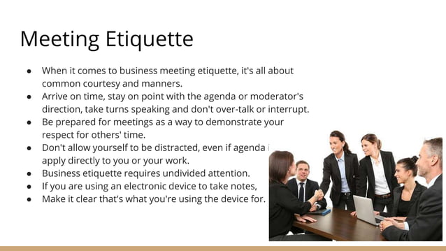 Corporate etiquettes and it’s importance | PPTX