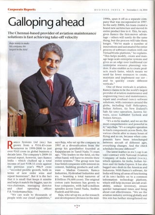 Corporate Feature in Business India