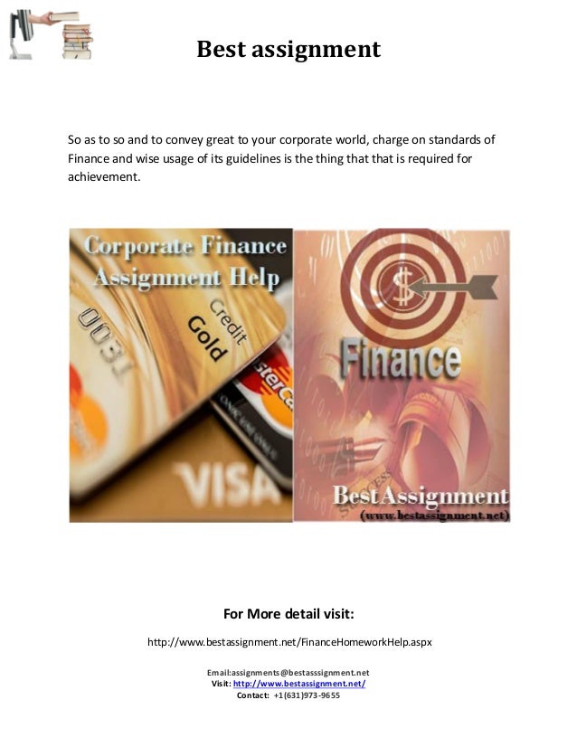 Corporate finance homework help Corporate finance homework help