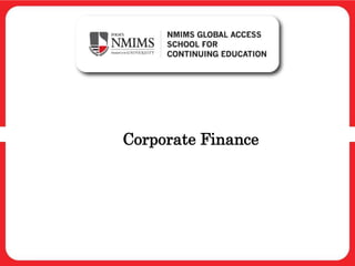 Corporate Finance
 
