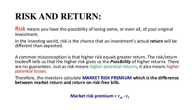 Corporate finance chapter 12 risk, return and capital budgeting
