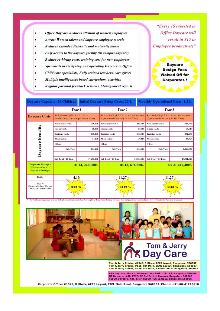office daycare flyer day care flyer