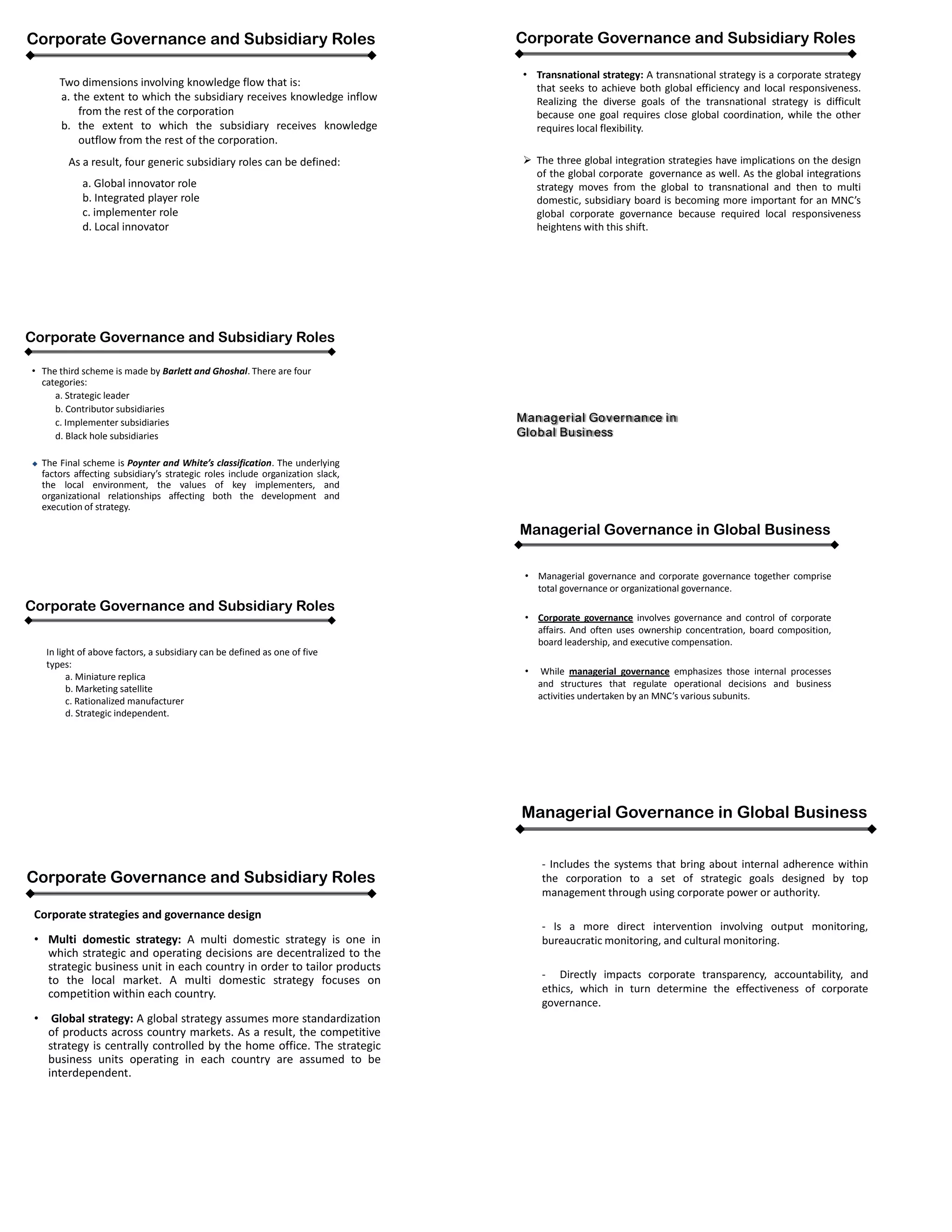 Corporate gernance chapter 4 | DOCX